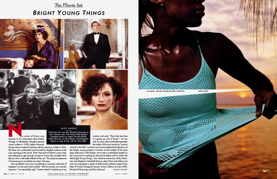 BRIGHT YOUNG THINGS | Vanity Fair | April 2003