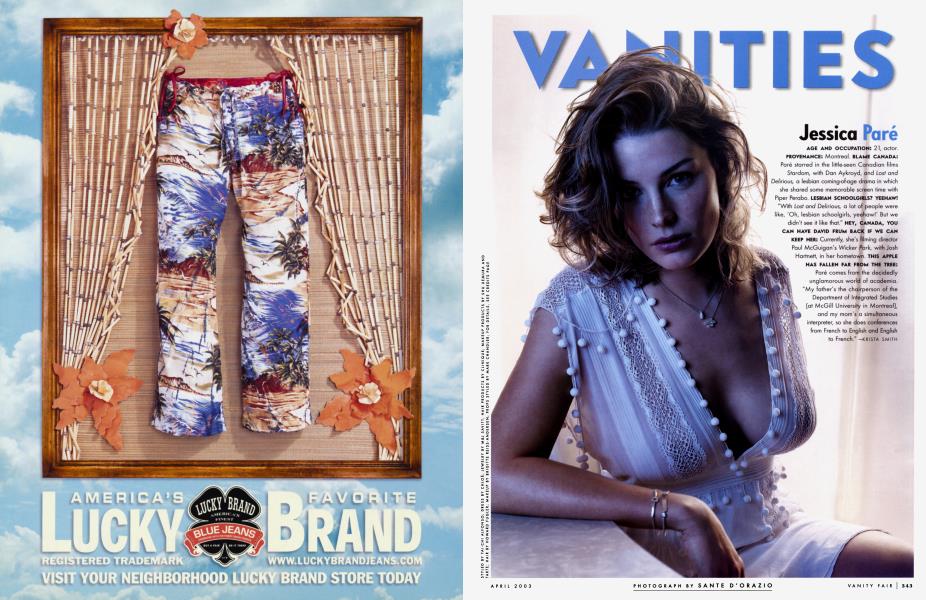 Jessica Paré | Vanity Fair | April 2003