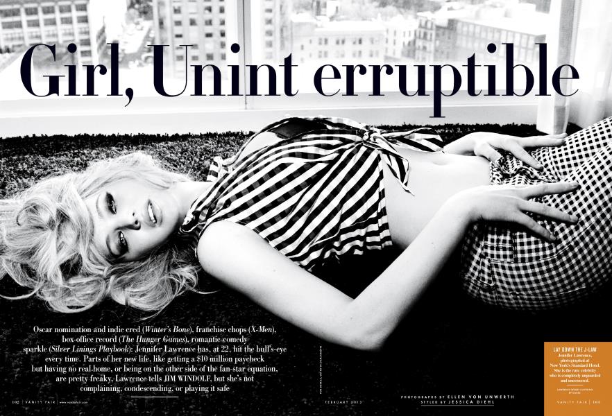 Girl, Uninterruptible | Vanity Fair | February 2013